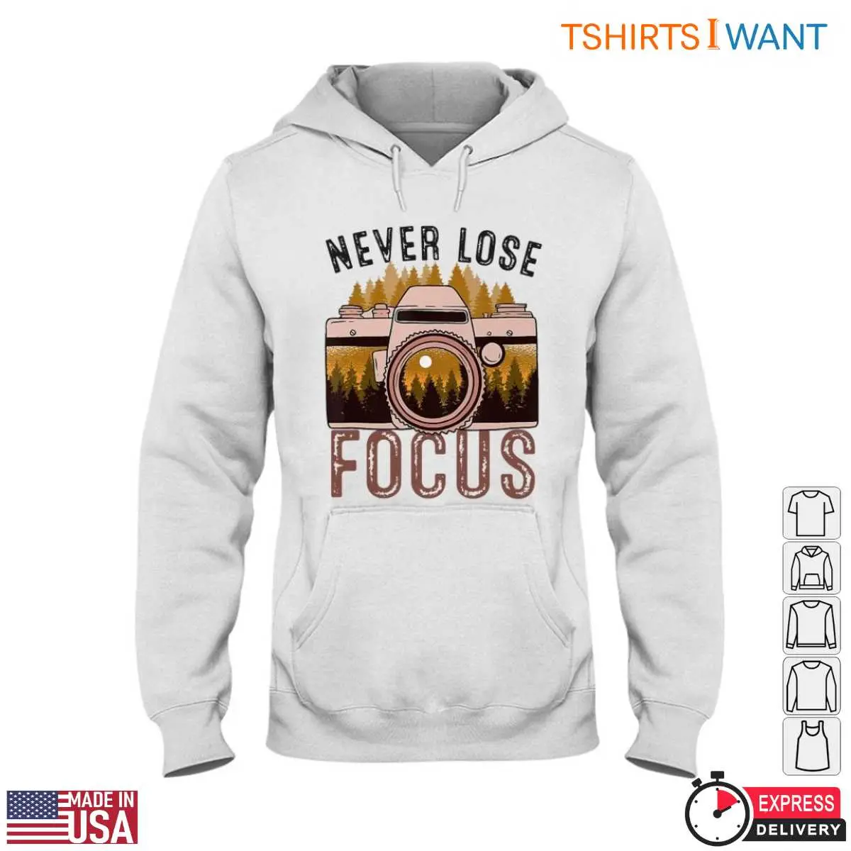 Camera Enthusiast T-Shirt - Never Lose Focus Photography Design Tee 4 Camera Enthusiast Never Lose Focus Tee 4 1.jpg