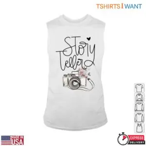Camera Floral T-Shirt - Story Teller Vintage Photography Design Tee 9 Camera Floral Story Teller Vintage Tee 4 1.jpg