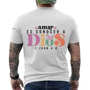 Camiseta Cristiana T-Shirt Amar es Conocer a Dios Spanish Bible Verse 12 Camiseta Cristiana T Shirt Amar es Conocer a Dios Spanish Bible Verse 6 1.jpg