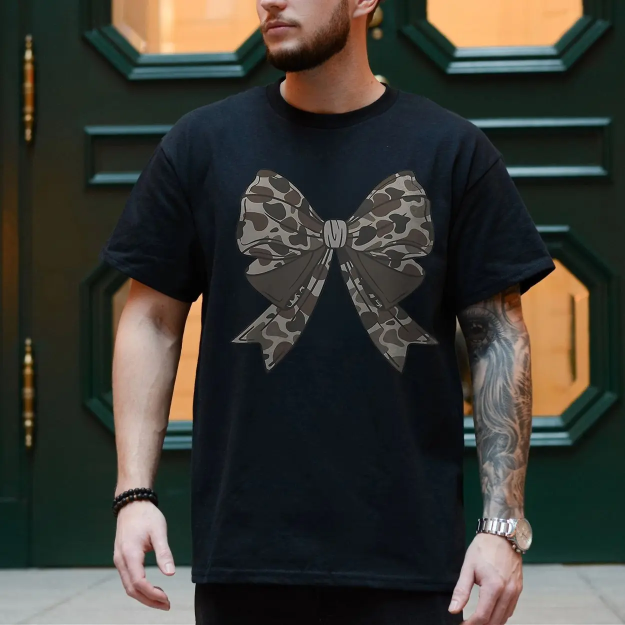 Camo Bow Graphic T-Shirt – Cute Girly Hunting Style Tee 4 Camo Bow Graphic T Shirt E28093 Cute Girly Hunting Style Tee 4.jpg