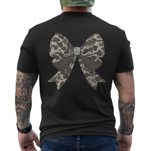 Camo Bow Graphic T Shirt E28093 Cute Girly Hunting Style Tee 6.jpg
