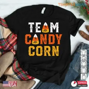 Candy Halloween Shirts: Team Candy Corn Halloween Costume Shirt 5 Candy Halloween Shirts Team Candy Corn Tee 2 1.jpg