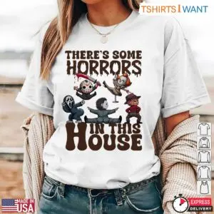 Cartoon Horror Villains T-Shirt – Theres Some Horrors in This House Halloween Tee 8 Cartoon Horror Villains T Shirt E28093 Theres Some Horrors in This House Halloween Tee 3.jpg