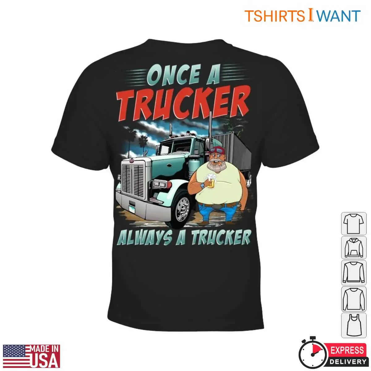 Cartoon Truck T Shirt Trucker Pride Graphic Tee 2 1.jpg