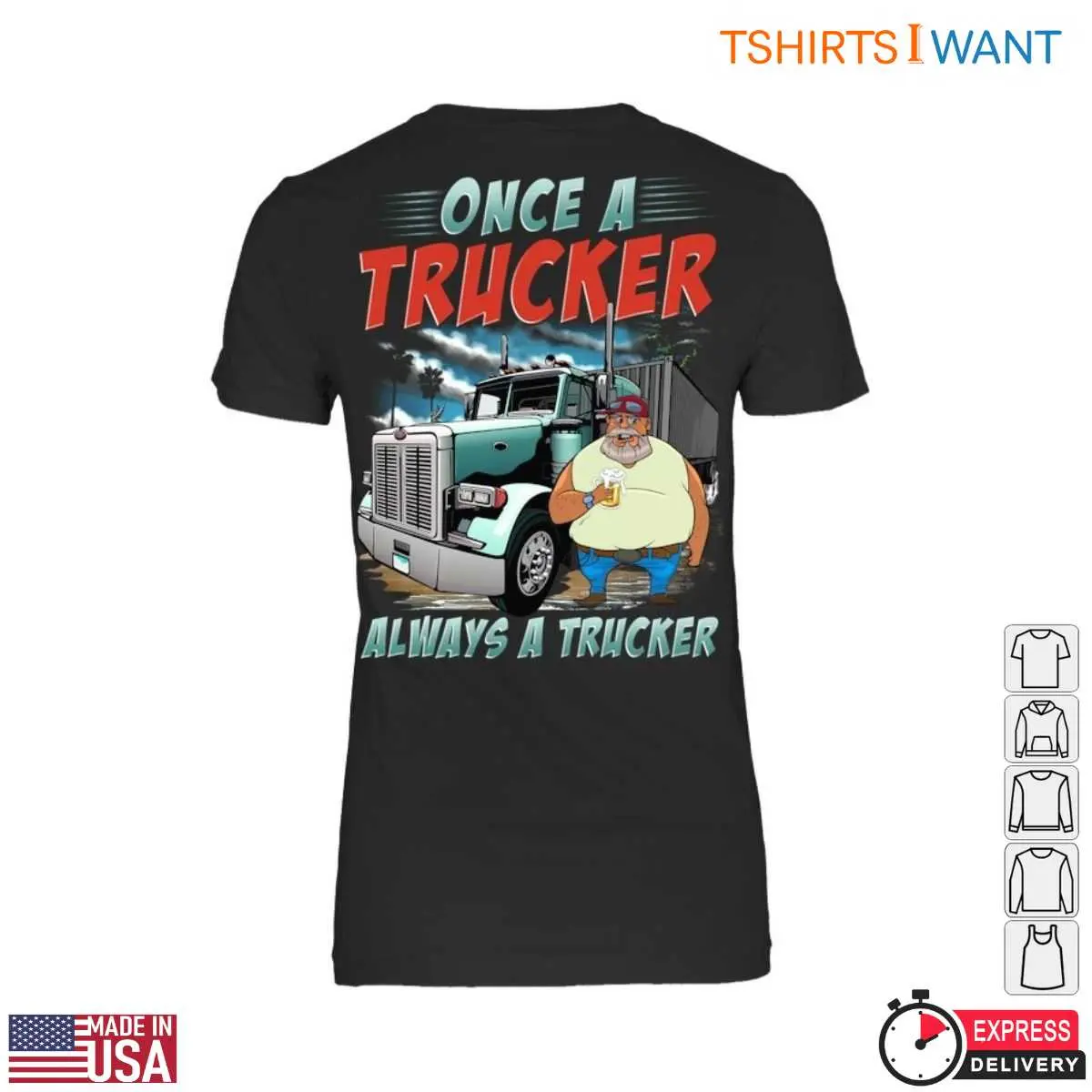 Cartoon Truck T Shirt Trucker Pride Graphic Tee 3 1.jpg