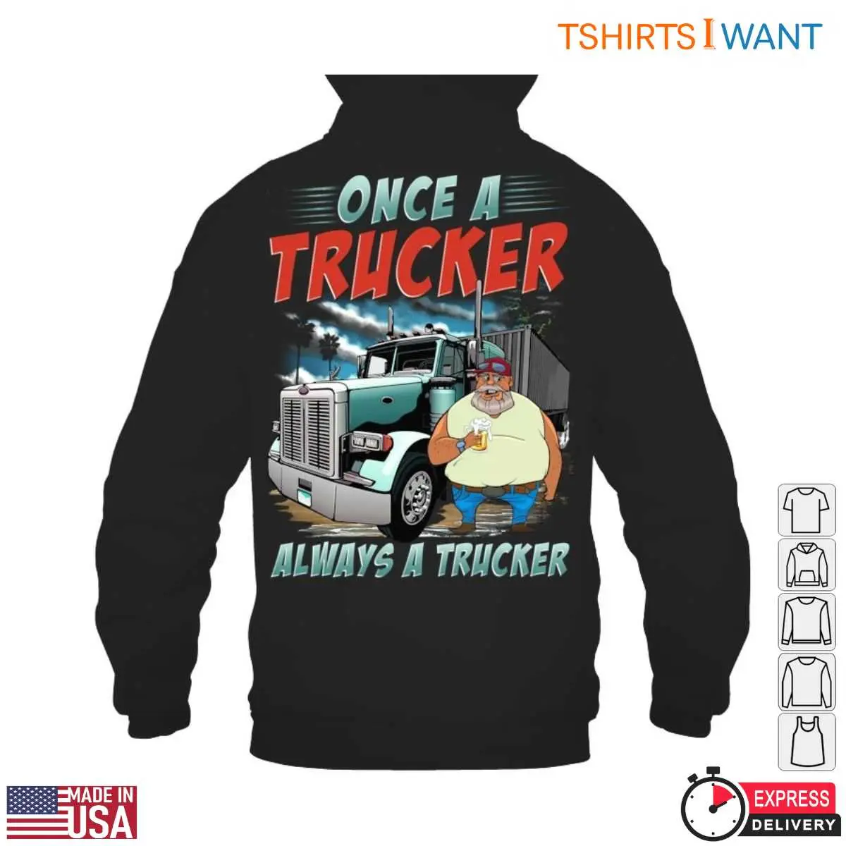 Cartoon Truck T Shirt Trucker Pride Graphic Tee 4 1.jpg