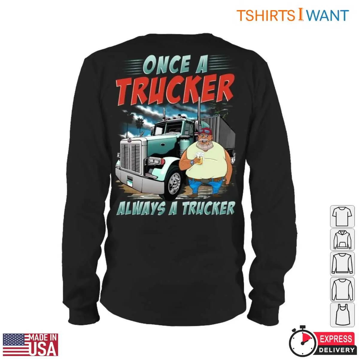 Cartoon Truck T Shirt Trucker Pride Graphic Tee 5 1.jpg