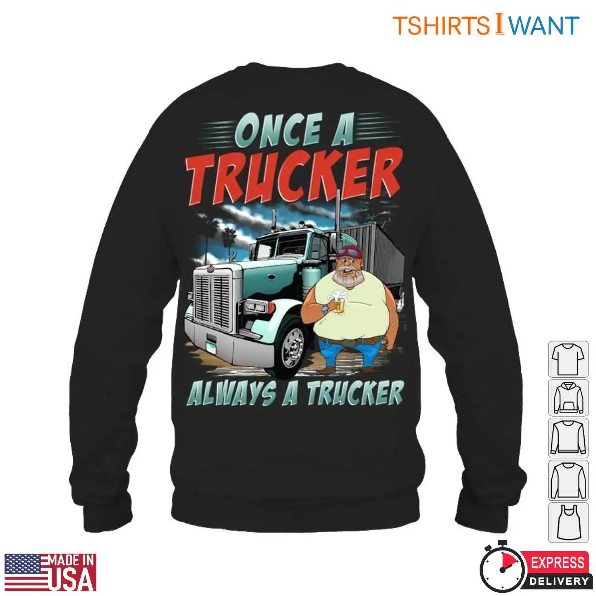 Cartoon Truck T Shirt Trucker Pride Graphic Tee 6 1.jpg