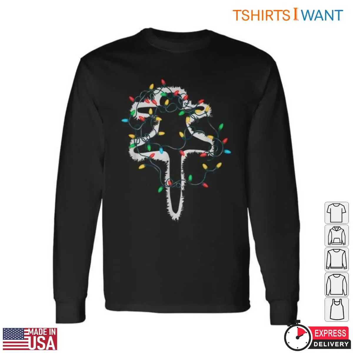 Cat Christmas Lights Festive Holiday Spirit T Shirt 2 1.jpg
