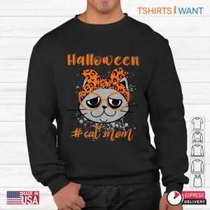 Cat Mom Halloween: Grumpy Cat Mom Halloween Costume Shirt 8 Cat Mom Halloween Grumpy Feline Parent Tee 3 1.jpg