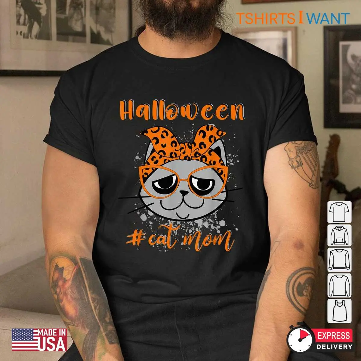 Cat Mom Halloween: Grumpy Cat Mom Halloween Costume Shirt 5 Cat Mom Halloween Grumpy Feline Parent Tee 5 1.jpg