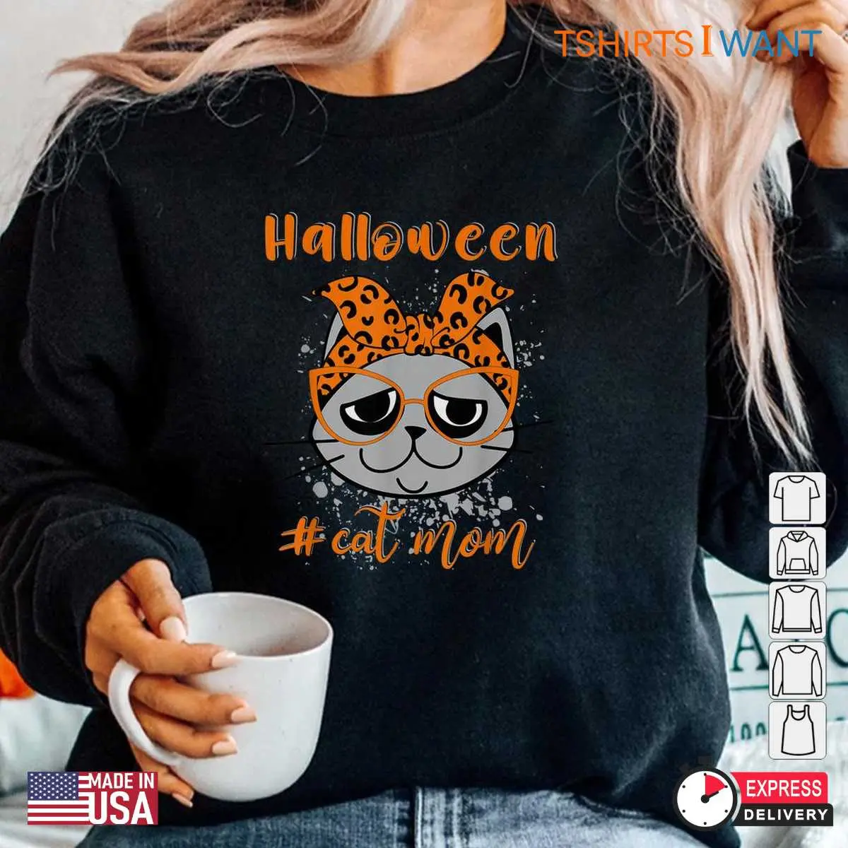 Cat Mom Halloween: Grumpy Cat Mom Halloween Costume Shirt 6 Cat Mom Halloween Grumpy Feline Parent Tee 6 1.jpg