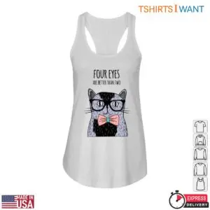 Cat with Glasses T-Shirt - Adorable Nerdy Bow Tie Design 8 Cat With Glasses T Shirt Nerdy Cat Design 3 1.jpg