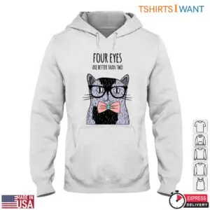 Cat with Glasses T-Shirt - Adorable Nerdy Bow Tie Design 9 Cat With Glasses T Shirt Nerdy Cat Design 4 1.jpg