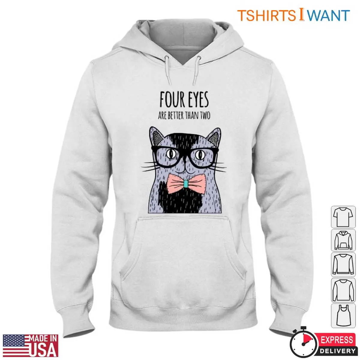 Cat With Glasses T Shirt Nerdy Cat Design 4 1.jpg