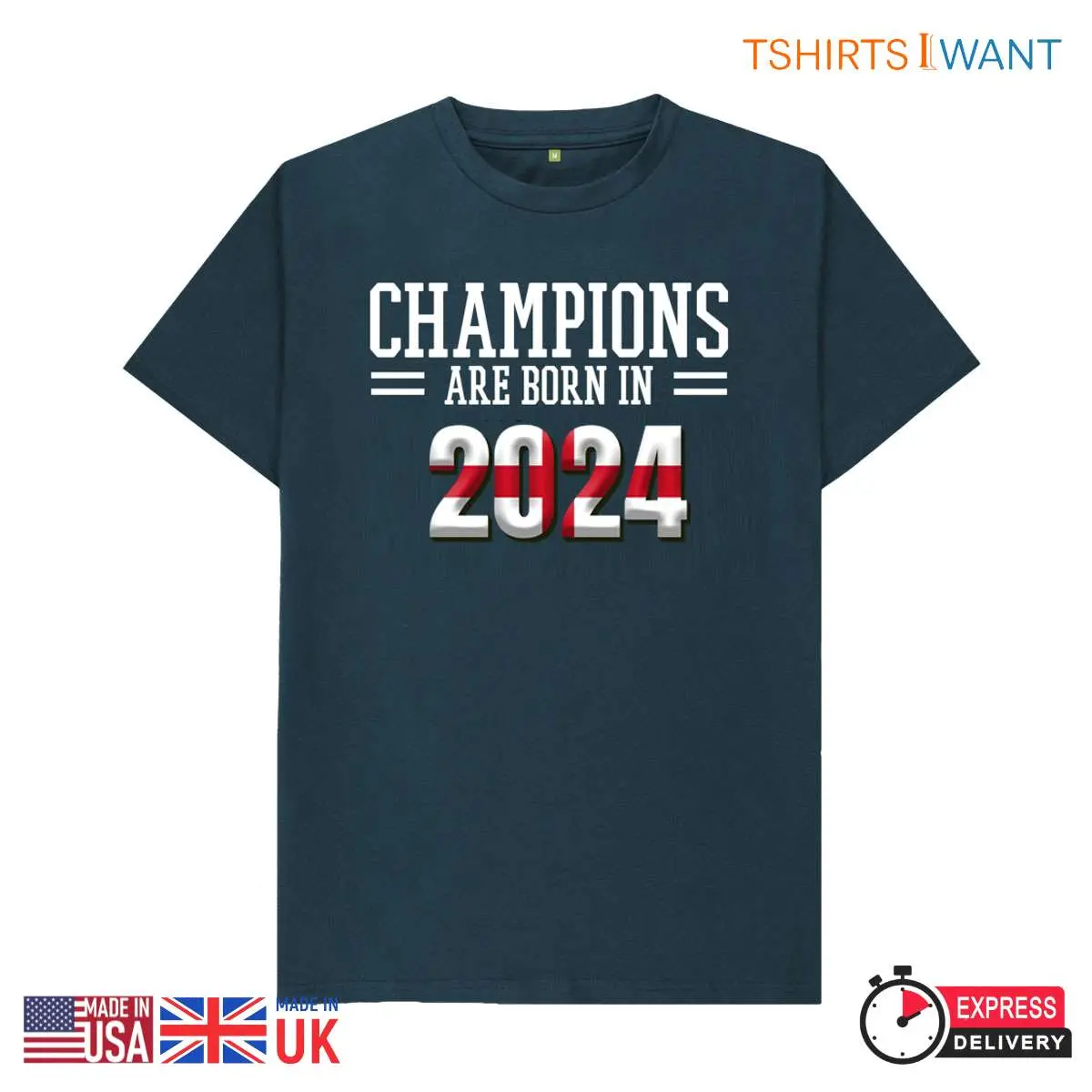 Champions Are Born in 2024 Celebrate England Euro Winners Champion Shirt 2 Champions Are Born in 2024 England Euro Winners Shirt