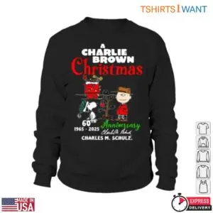 Charlie Brown 60th Anniversary T-Shirt - A Charlie Brown Christmas with Snoopy and Tree 7 Charlie Brown 60th Anniversary Holiday Shirt 2 1.jpg