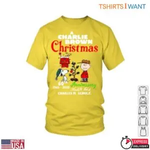 Charlie Brown 60th Anniversary T-Shirt - A Charlie Brown Christmas with Snoopy and Tree 11 Charlie Brown 60th Anniversary Holiday Shirt 6 1.jpg