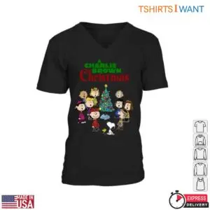 Charlie Brown Christmas T-Shirt - Peanuts Gang Holiday Tree Graphic 7 Charlie Brown A Christmas Holiday Design 2 1.jpg