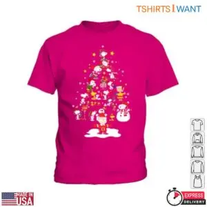 Charlie Brown And Friends T-Shirt - Holiday Graphic with Snoopy and Tree 10 Charlie Brown And Friends Christmas Tree Scene Shirt 5 1.jpg