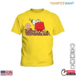 Charlie Brown and Snoopy Christmas T-Shirt - Festive Holiday Design with Gifts and Tree 10 Charlie Brown And Snoopy Christmas T Shirt Gift Design 5 1.jpg