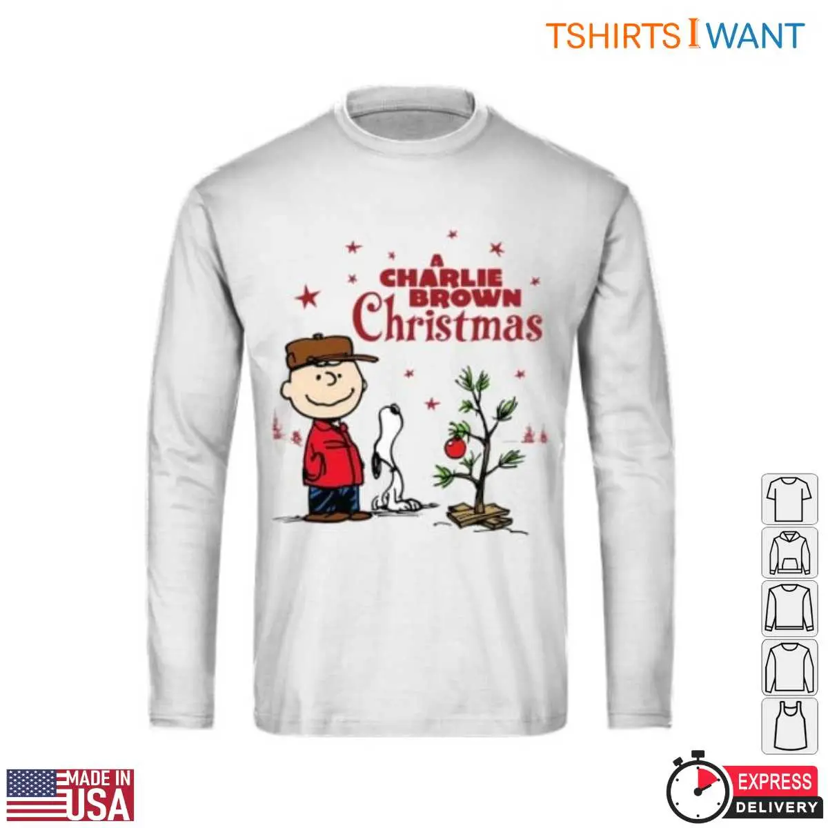 Charlie Brown Snoopy Christmas Festive Peanuts Tee 3 1.jpg