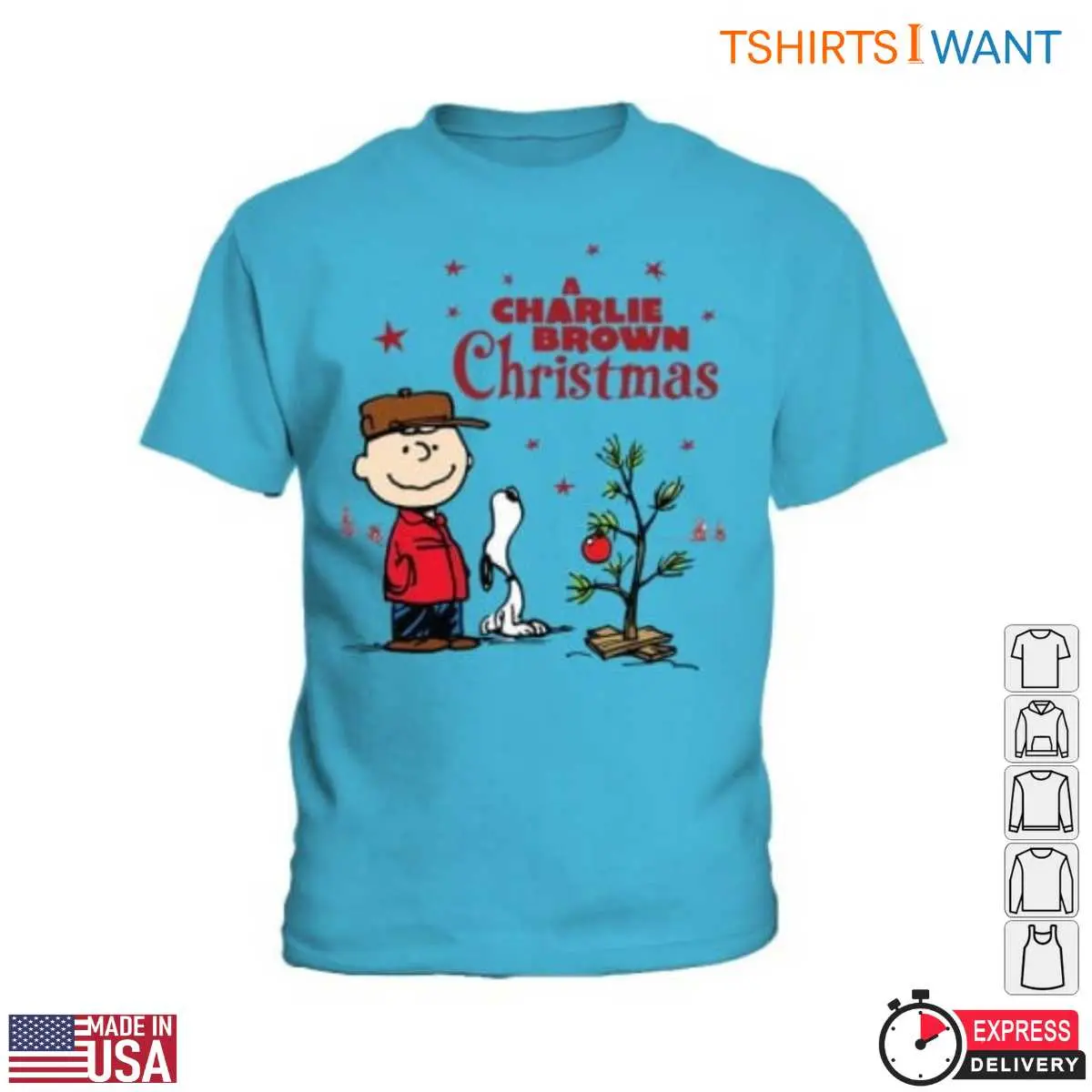 Charlie Brown Snoopy Christmas Festive Peanuts Tee 6 1.jpg