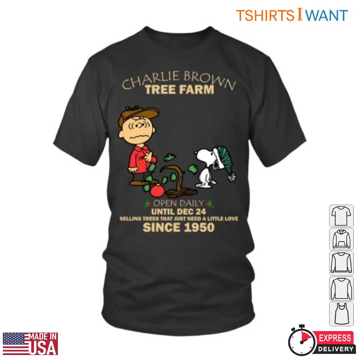 Charlie Brown Tree Farm Holiday Spirit T Shirt 1 1.jpg