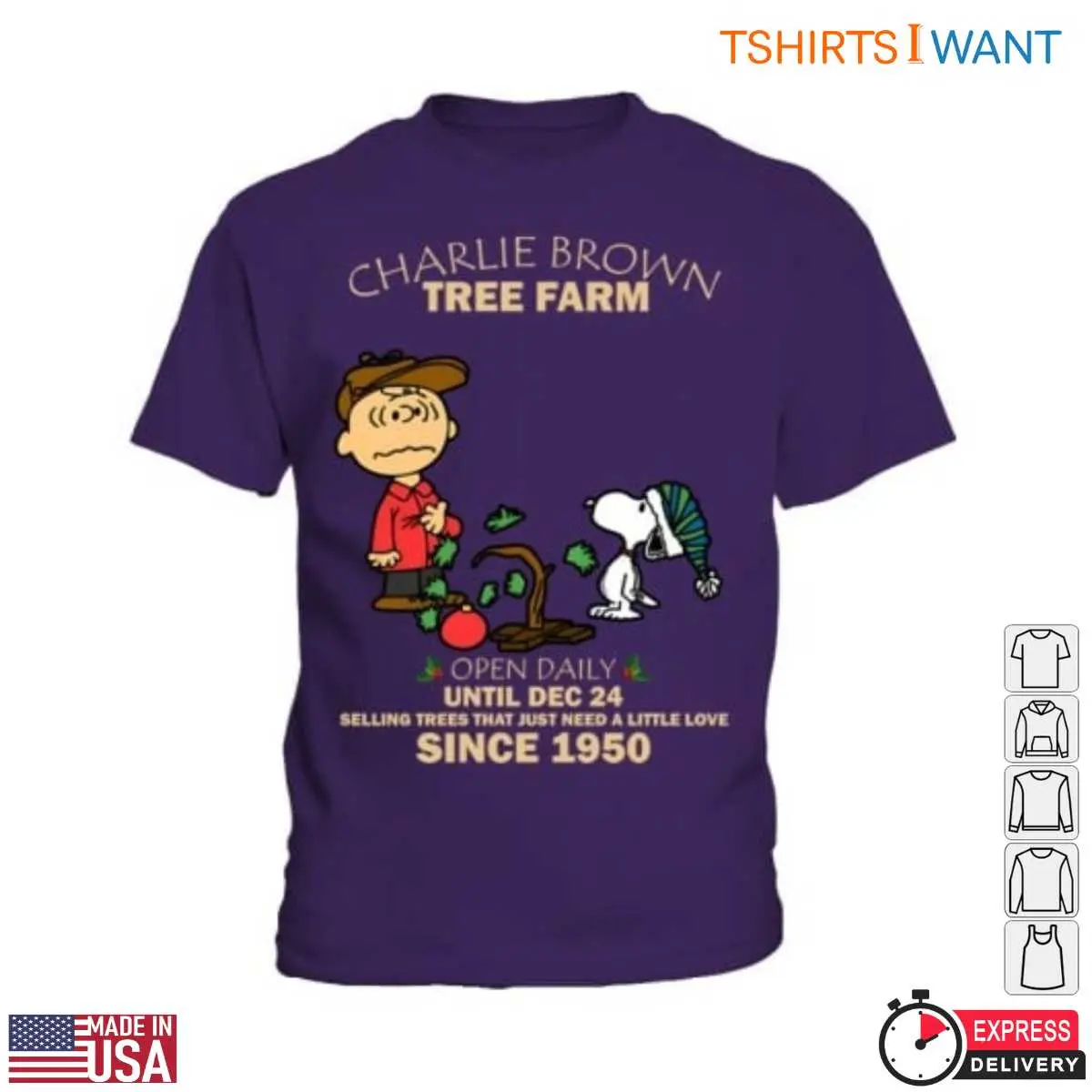 Charlie Brown Tree Farm Holiday Spirit T Shirt 6 1.jpg