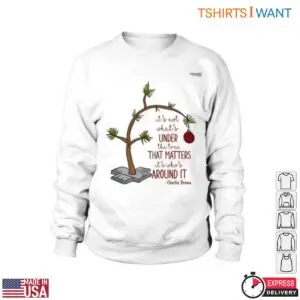 Charlie Brown's Christmas Tree T-Shirt – Leaning Tree with Holiday Quote 7 Charlie Browns Christmas Tree Holiday Spirit Design 2 1.jpg