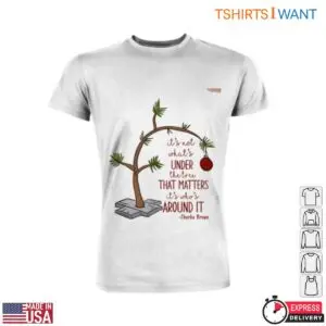 Charlie Brown's Christmas Tree T-Shirt – Leaning Tree with Holiday Quote 10 Charlie Browns Christmas Tree Holiday Spirit Design 5 1.jpg