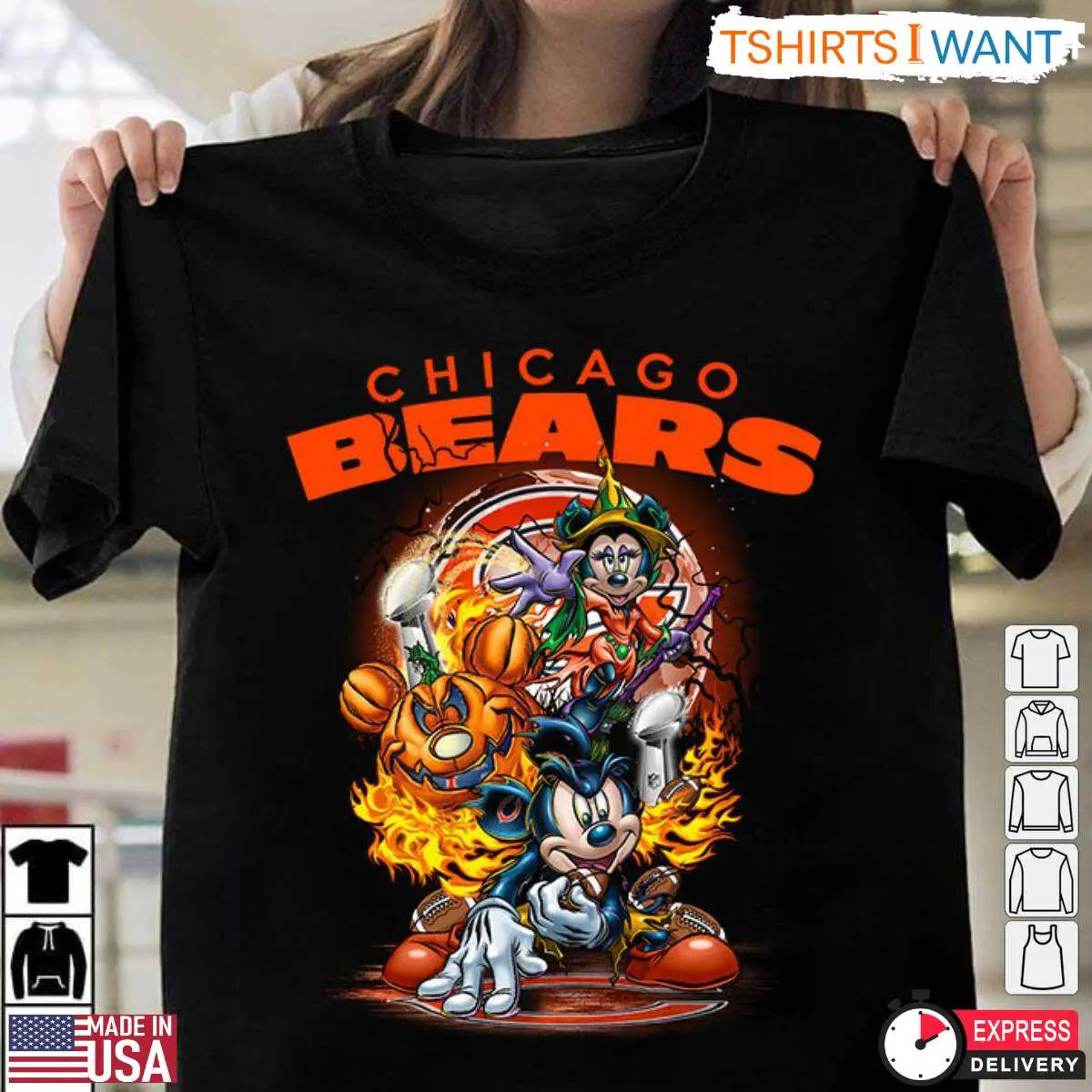 Chicago Bears Halloween Mickey T Shirt 1 1.jpg