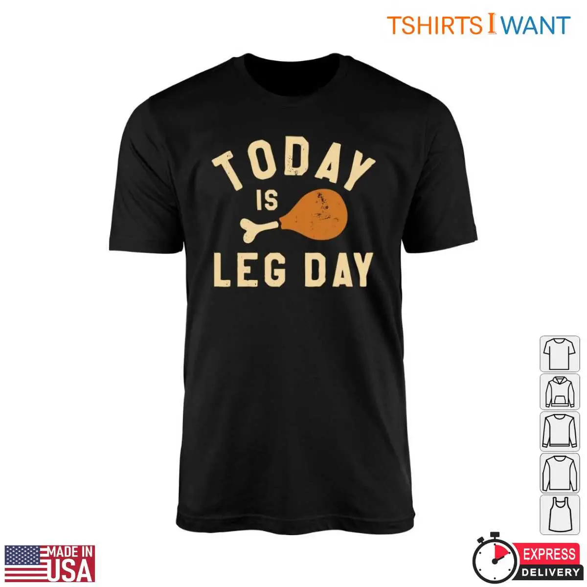 Chicken Leg T Shirt Funny Leg Day Graphic Tee 1 1.jpg
