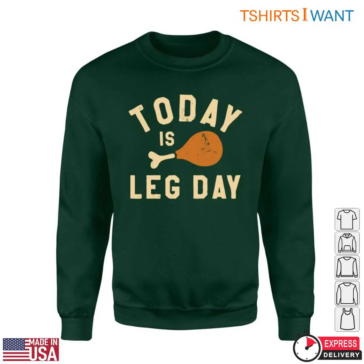 Chicken Leg T Shirt Funny Leg Day Graphic Tee 2 1.jpg