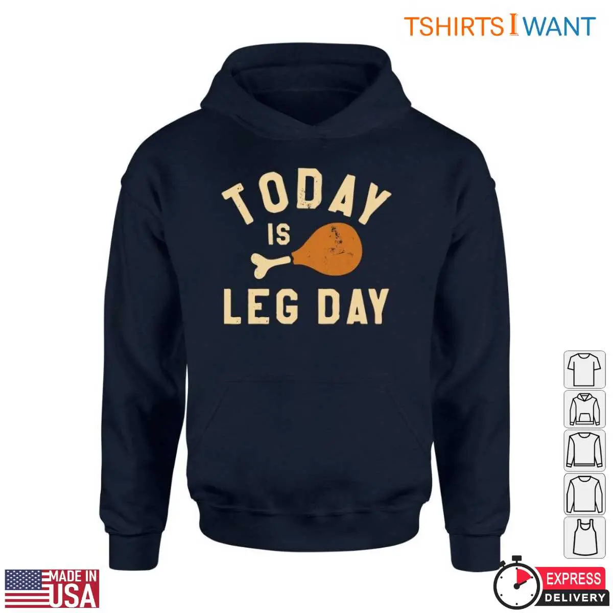 Chicken Leg T Shirt Funny Leg Day Graphic Tee 4 1.jpg