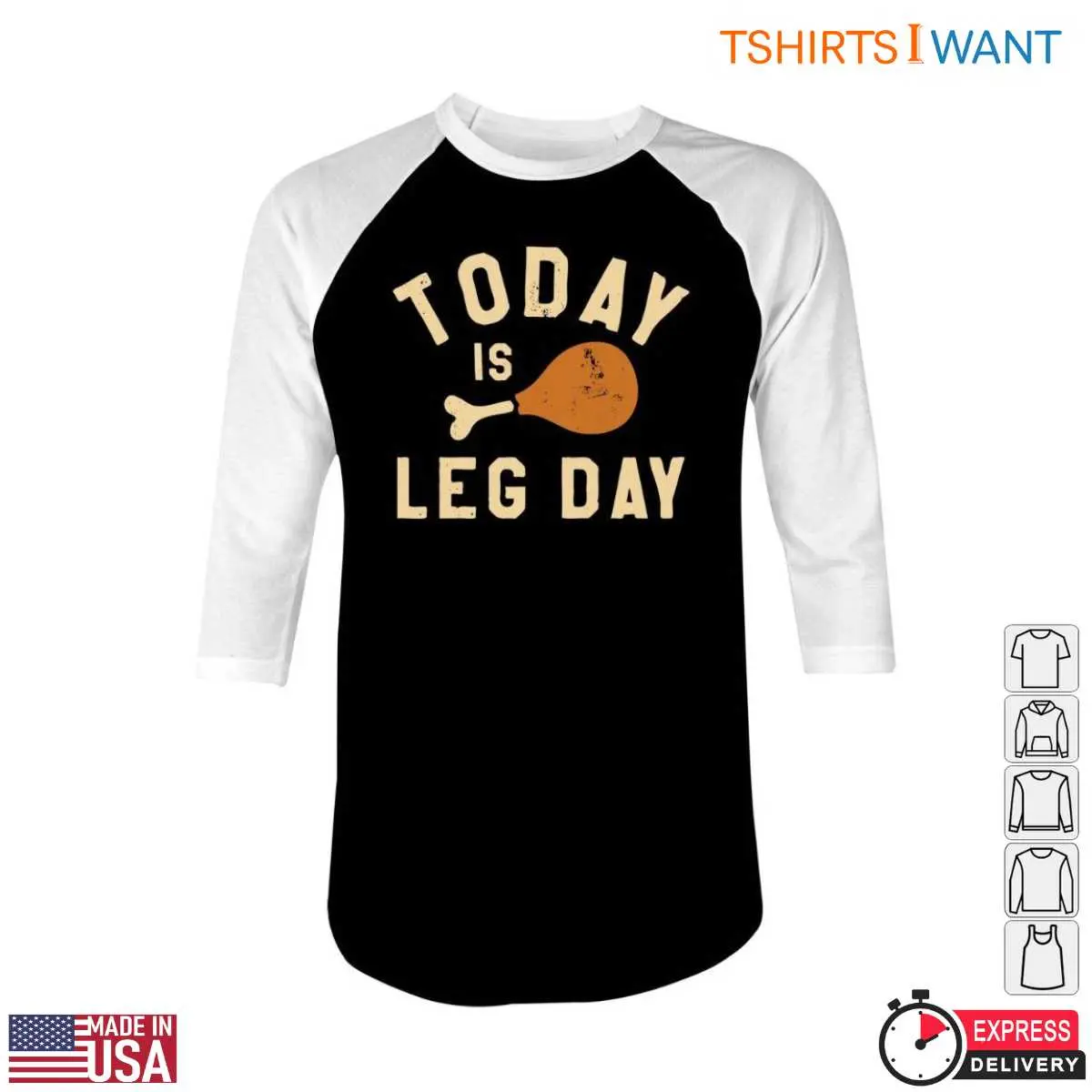 Chicken Leg T Shirt Funny Leg Day Graphic Tee 5 1.jpg