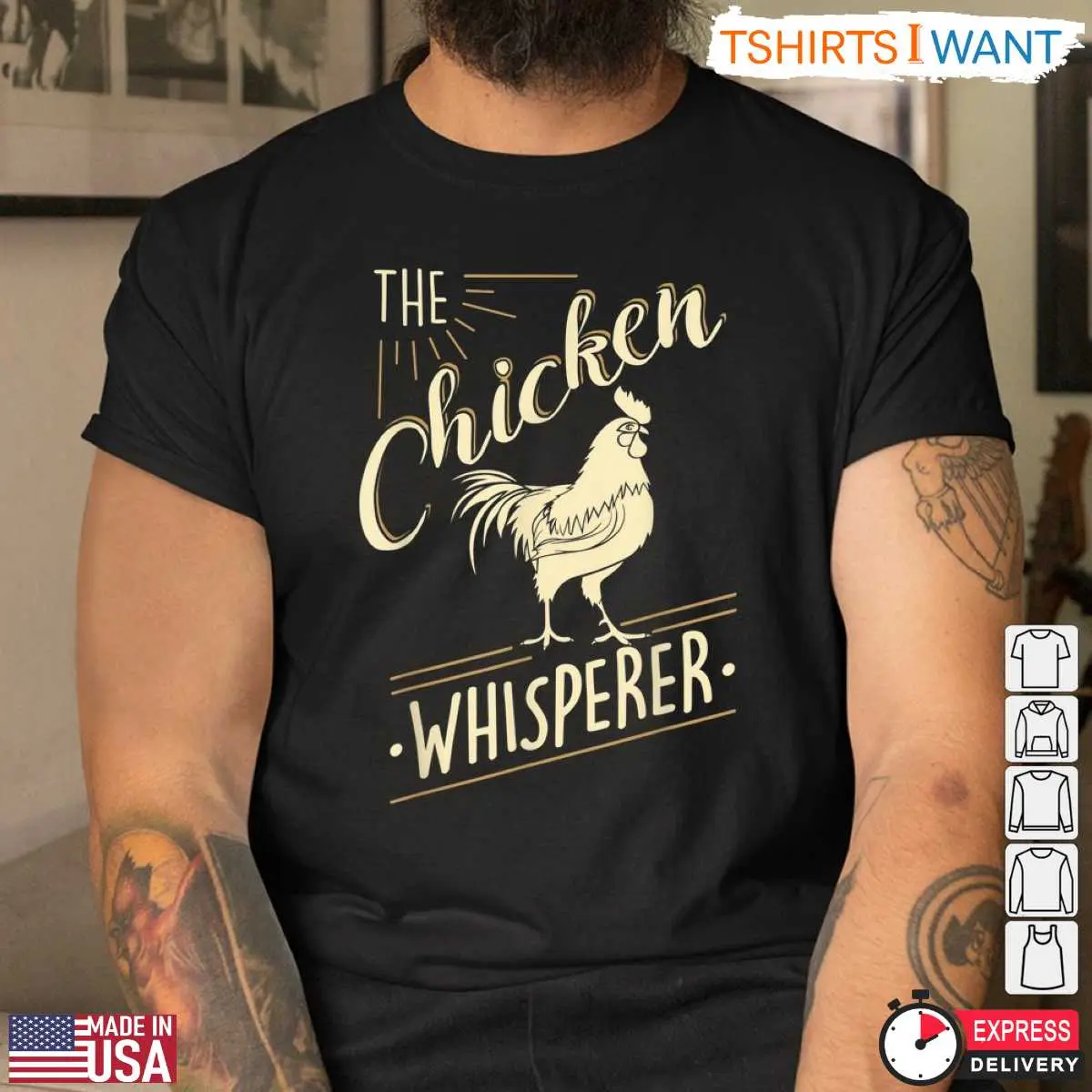 Chicken Whisperer Funny T Shirt Humorous Poultry Tee 3 1.jpg