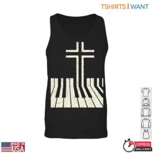 Christian Cross and Piano Teacher Keyboard T-Shirt 8 Christian Cross and Piano Teacher Keyboard T Shirt 3 1.jpg