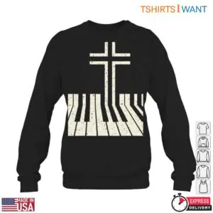 Christian Cross and Piano Teacher Keyboard T-Shirt 10 Christian Cross and Piano Teacher Keyboard T Shirt 5 1.jpg