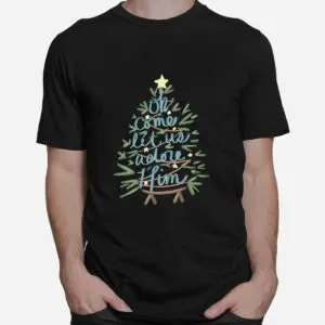 Christian Family Christmas Nativity Shirt - Oh Come Let Us Adore Him 6 Christian Family Christmas Nativity Shirt 2 1.jpg