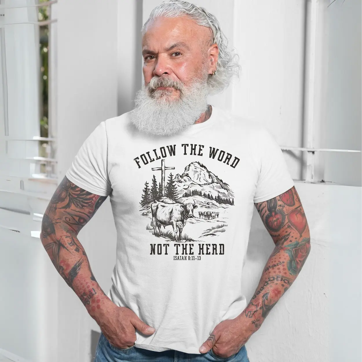 Christian Farmer Gift T Shirt Follow The Word Not The Herd Faith 7 1.jpg