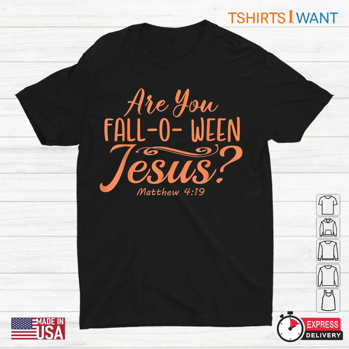 Christian Halloween Shirts: Are You Fall-o-ween Jesus Matthew Faith Halloween Tee 12 Christian Halloween shirts