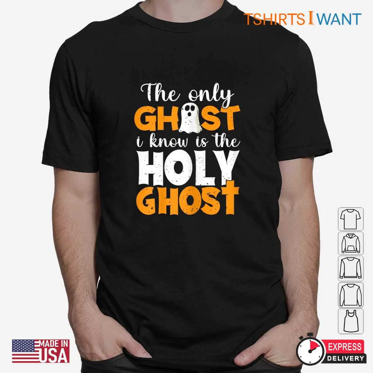 Christian Halloween T Shirts Holy Ghost Faith Tee 2 1.jpg
