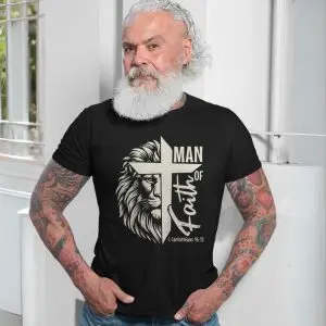 Christian Lion of Judah Cross T-Shirt Man of Faith Bible Verse Tee 13 Christian Lion of Judah Cross T Shirt Man of Faith Bible Verse Tee 7 1.jpg