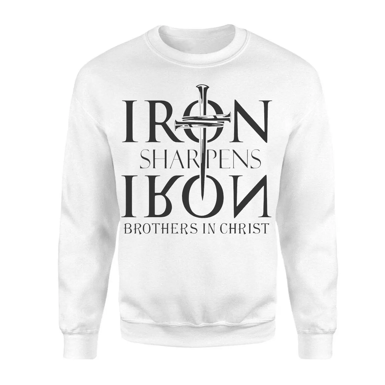 Christian Mens T Shirt E28093 Iron Sharpens Iron Brothers in Christ Tee 3.jpg