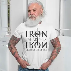 Christian Men's T-Shirt – Iron Sharpens Iron Brothers in Christ Tee 13 Christian Mens T Shirt E28093 Iron Sharpens Iron Brothers in Christ Tee 7.jpg