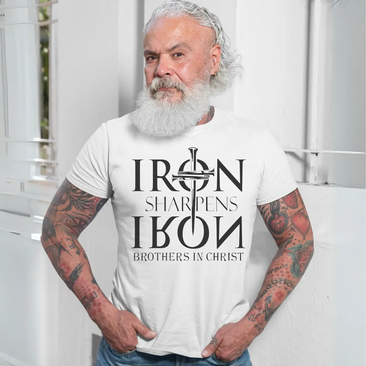 Christian Mens T Shirt E28093 Iron Sharpens Iron Brothers in Christ Tee 7.jpg