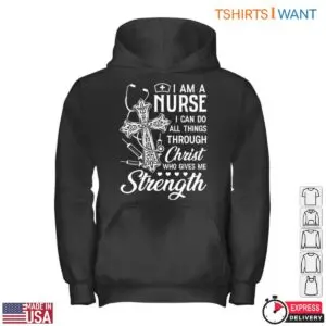 Christian Nurse T-Shirt - I Can Do All Things Through Christ 9 Christian Nurse T Shirt Faith Strength Cross Design 4 1.jpg