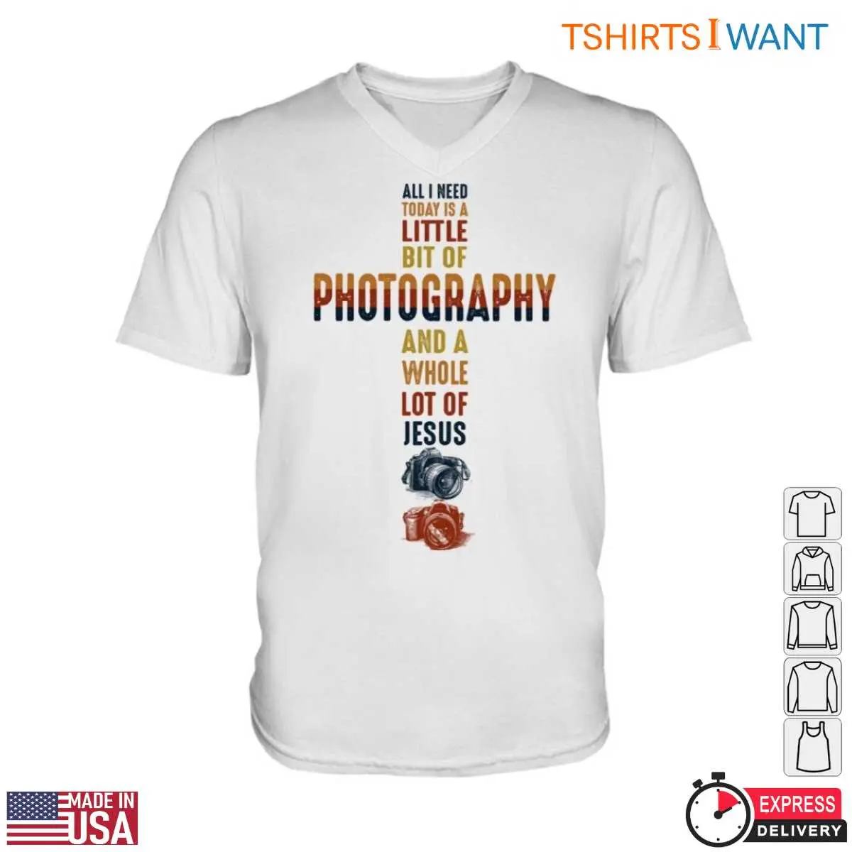Christian Photographer T-Shirt - Faith and Photography Graphic Tee 13 Christian Photographer T-Shirt Detail