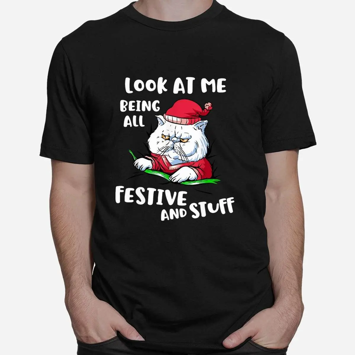 Christmas Cat All Festive and Stuff Shirt 2 1.jpg